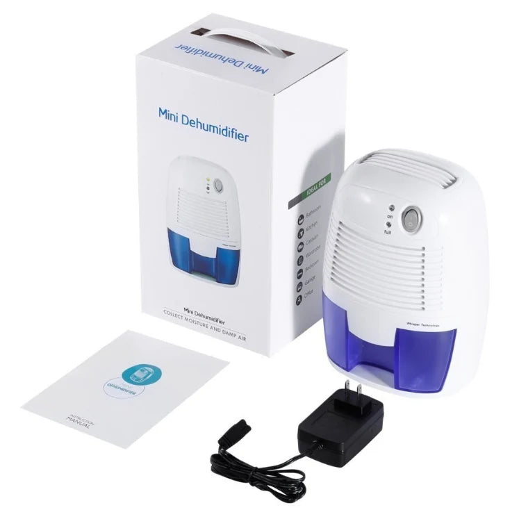 Dehumidifier Compact Ultra-Quiet Removable Tank & Drain Hose