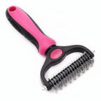 Dematting Brush Dual-Sided Stainless Steel Teeth