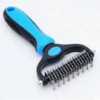 Dematting Brush Dual-Sided Stainless Steel Teeth