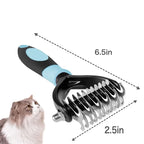 Dematting Brush Dual-Sided Stainless Steel Teeth