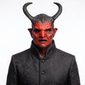 Demon Mask Hand-Painted Latex Adjustable Strap