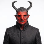 Demon Mask Hand-Painted Latex Adjustable Strap