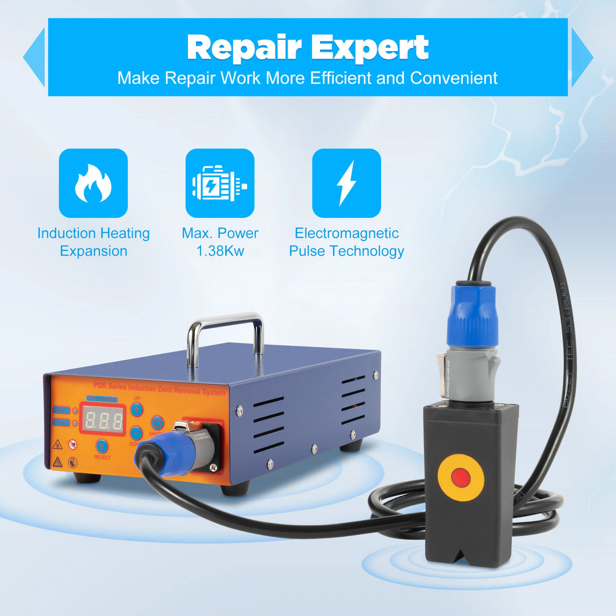 Dent Repair Machine Induction Heating Digital Temperature Display