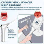 Dental Cleaning Device Adjustable Suction & LED Light Silicone Tips