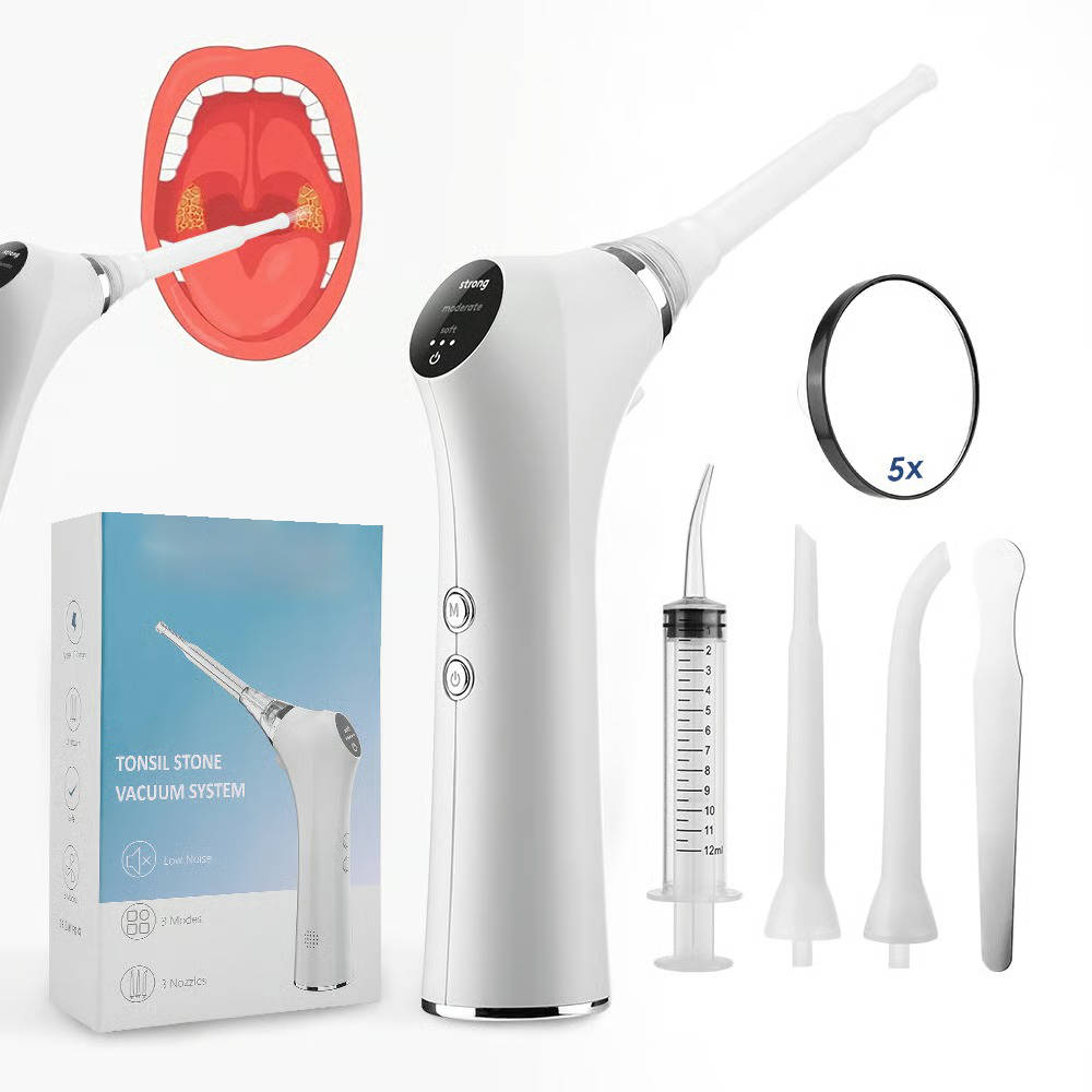 Dental Cleaning Device Adjustable Suction & LED Light Silicone Tips