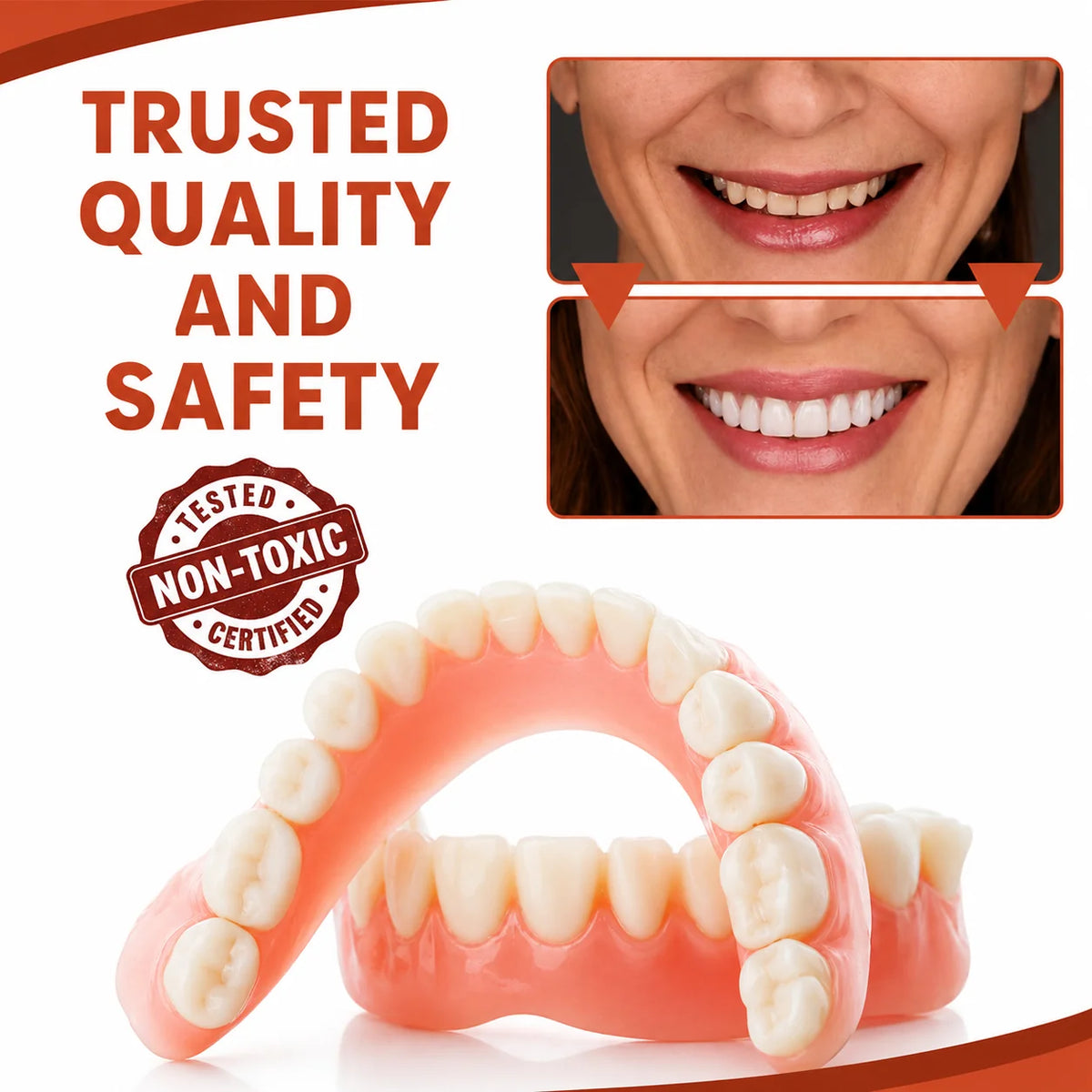 Denture Cushions Soft Silicone Non-Slip Custom Fit