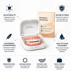 Denture Set Adjustable Silicone Reusable Comfort Fit