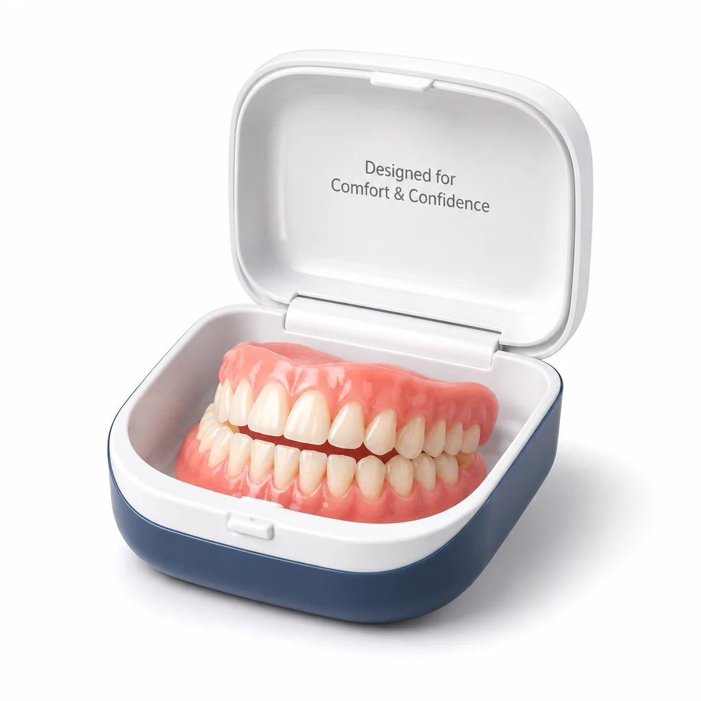 Denture Set Adjustable Silicone Reusable Comfort Fit