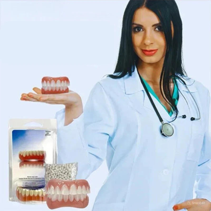 Denture Set Biocompatible Silicone & Flexible Fit