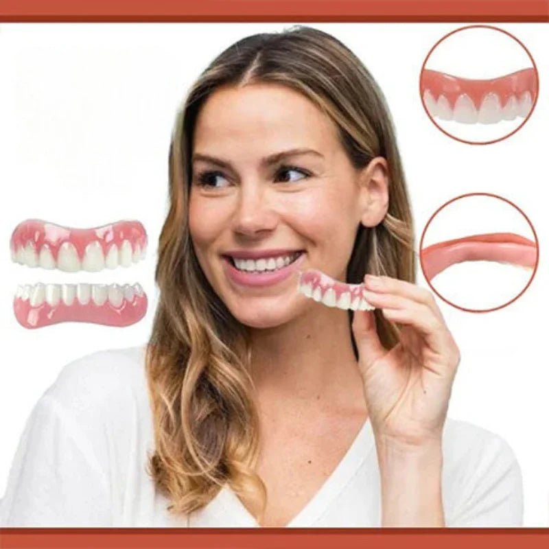 Denture Stabilizer Set Moldable Silicone Upper & Lower Trimmable