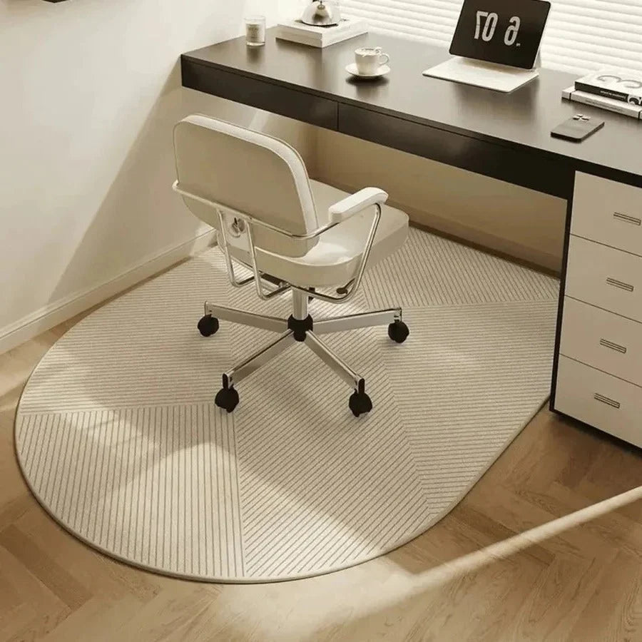 Desk Chair Mat Velour Surface & Non-Slip Backing