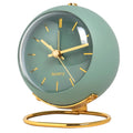 Desk Clock Compact Metal Case Quartz Movement