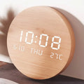 Desk Clock Digital LED Display Compact 7.7-Inch