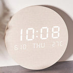 Desk Clock Digital LED Display Compact 7.7-Inch
