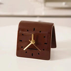 Desk Clock Mini Ceramic Silent Quartz
