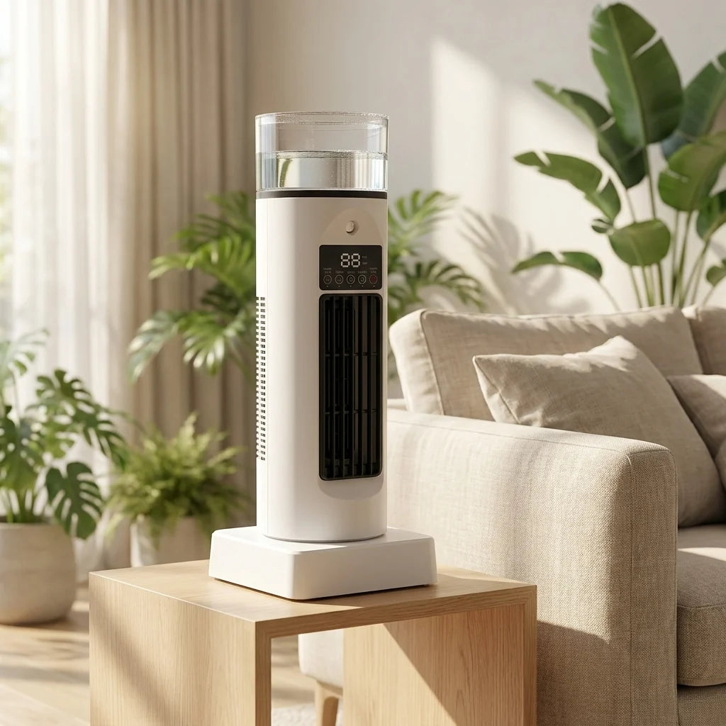 Desk Cooler Bladeless Humidifier USB Powered 6-Speed