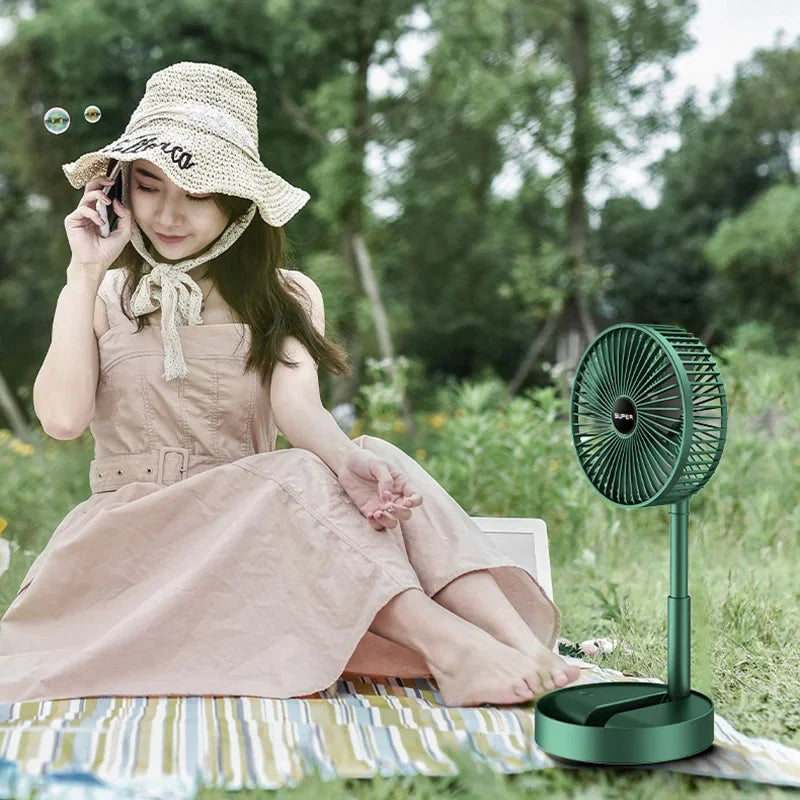 Desk Fan Foldable USB Rechargeable Five-Speed