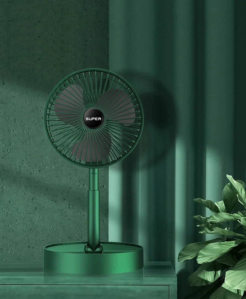 Desk Fan Foldable USB Rechargeable Five-Speed