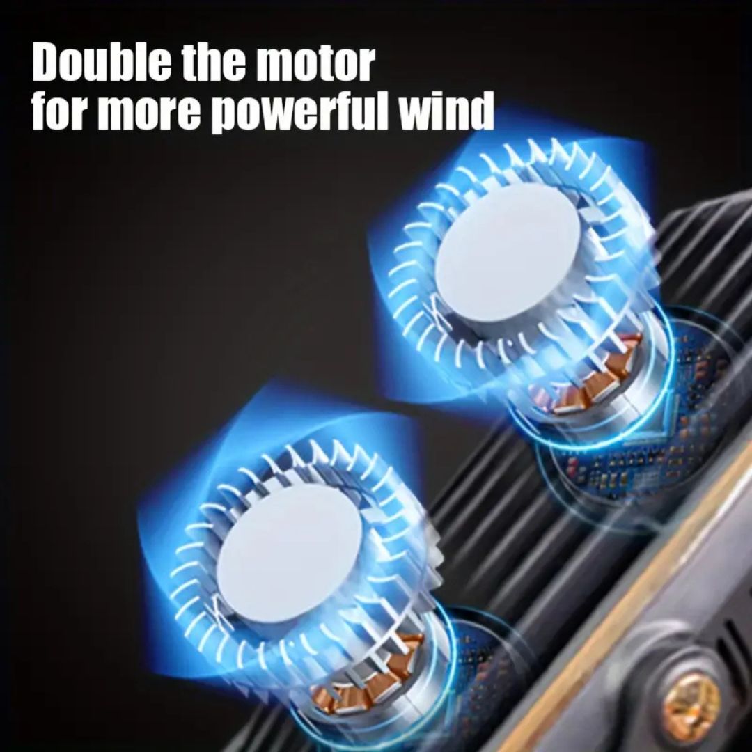 Desk Fan USB Rechargeable Ultra-Quiet Touch Controls