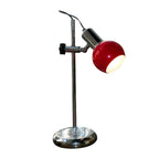 Desk Lamp Adjustable Arm Globe Shade Three-Color Plug-In