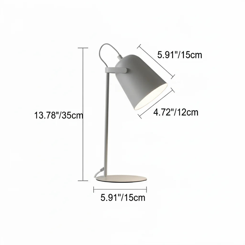 Desk Lamp Adjustable Arm & Tiltable Shade Soft Diffuse Light