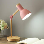 Desk Lamp Adjustable & Foldable Wooden Base
