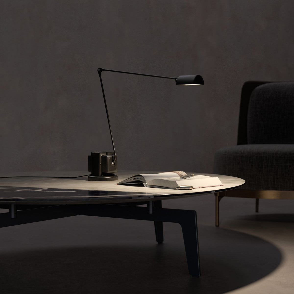 Desk Lamp Articulated Arm Stepless Dimming & Color Temp