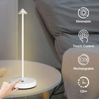 Desk Lamp Wireless Rechargeable LED Touch Control & Dimmable