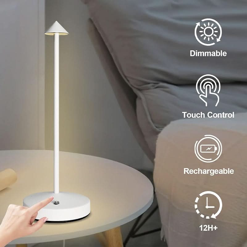 Desk Lamp Wireless Rechargeable LED Touch Control & Dimmable