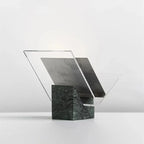 Desk Magazine Holder Marble-Pattern Acrylic Space-Saving