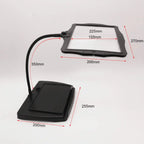 Desk Magnifier Lamp 3x Large Lens Rechargeable LED