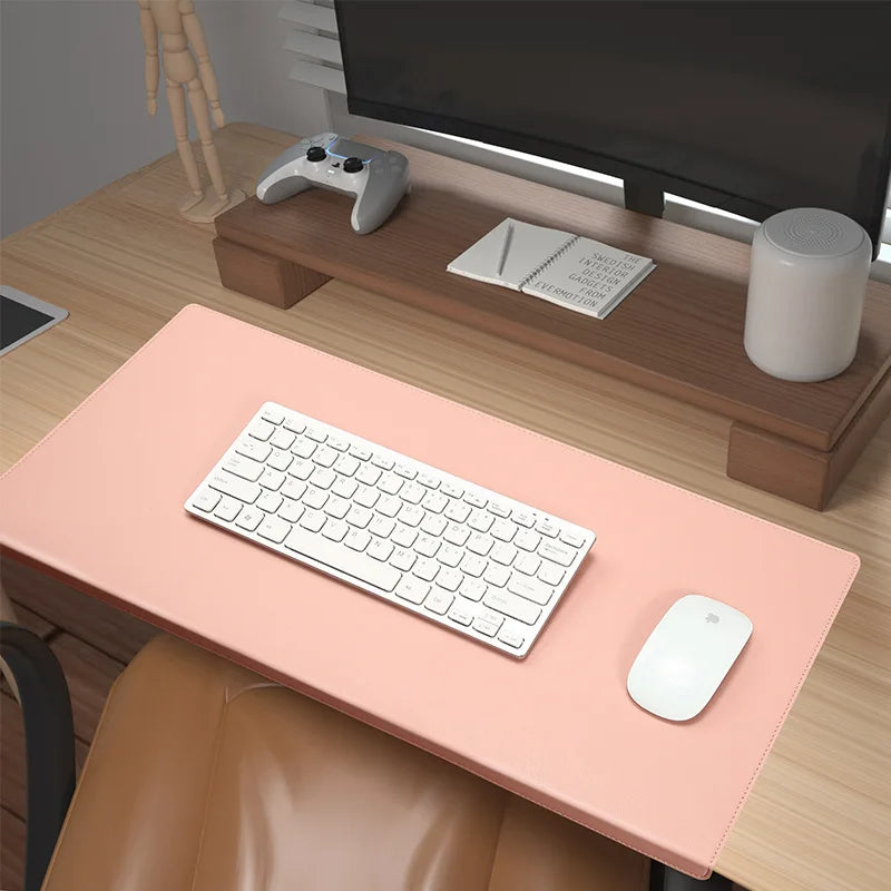 Desk Mat Ergonomic Wrist Support Faux Leather & Non-Slip