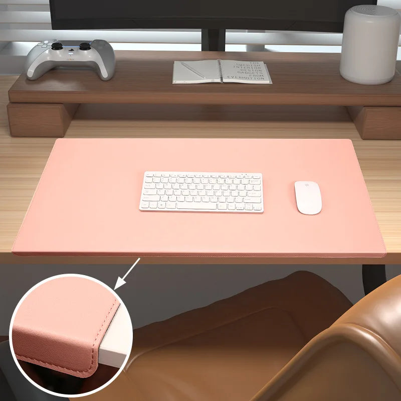 Desk Mat Ergonomic Wrist Support Faux Leather & Non-Slip