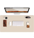 Desk Mat Faux Leather Water-Repellent Non-Slip Suede Back