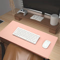 Desk Mat Faux Leather Wrist Support Non-Slip Base