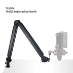 Desk Microphone Boom Arm Adjustable Clamp & Cable Management