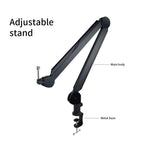 Desk Microphone Boom Arm Adjustable Clamp & Cable Management