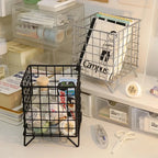 Desk Organizer Rack Open Grid Elevated Legs Rust Resistant