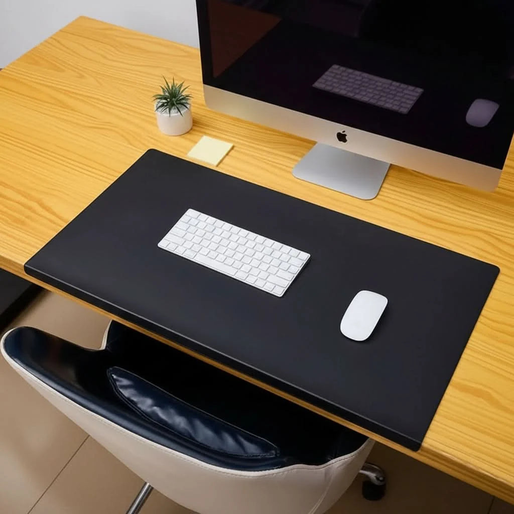 Desk Pad Ergonomic Wrist Rest Water-Resistant PU Leather