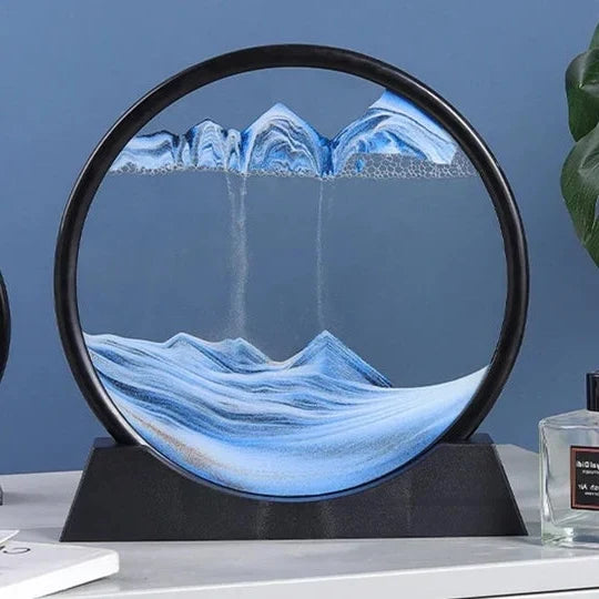 Desk Sandscape Glass Dome Stress Relief Set of Two