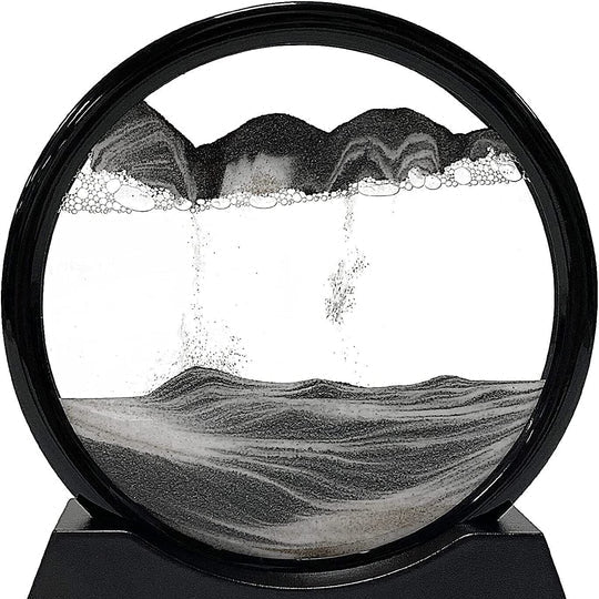 Desk Sandscape Glass Dome Stress Relief Set of Two