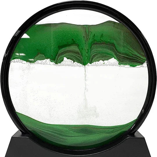 Desk Sandscape Glass Dome Stress Relief Set of Two