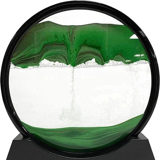 Desk Sandscape Glass Dome Stress Relief Set of Two