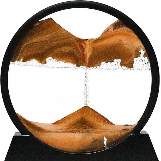 Desk Sandscape Glass Dome Stress Relief Set of Two