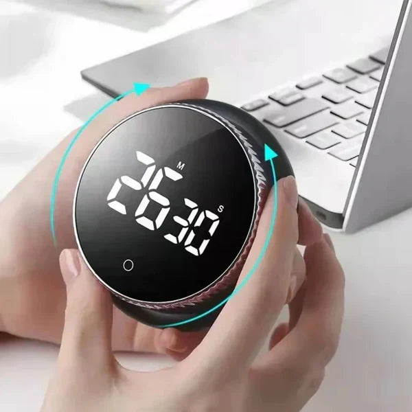 Desk Timer Mechanical & Battery-Free Magnetic Base