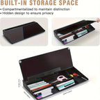 Desk Whiteboard Tempered Glass Dry-Erase Magnetic Organizer