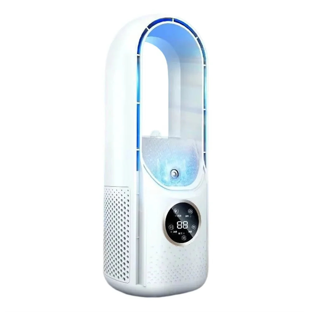Desktop Air Cooler Bladeless Whisper-Quiet USB & Wall Plug