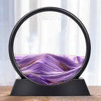 Desktop Sand Art Evolving Landscape Glass Frame Stress Relief