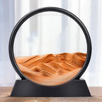 Desktop Sand Art Evolving Landscape Glass Frame Stress Relief