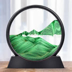 Desktop Sand Art Evolving Landscape Glass Frame Stress Relief